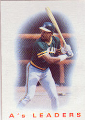 1986 Topps Baseball Cards      216     As Leaders#{Dwayne Murphy